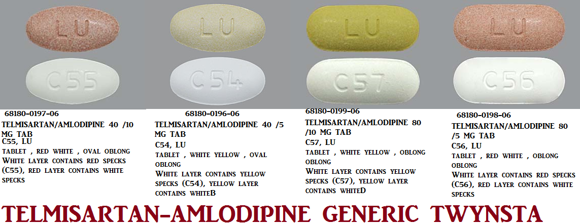 Rx Item-Telmisartan-Amlodipine 40/5 MG 30 Tab by Lupin Pharma USA 