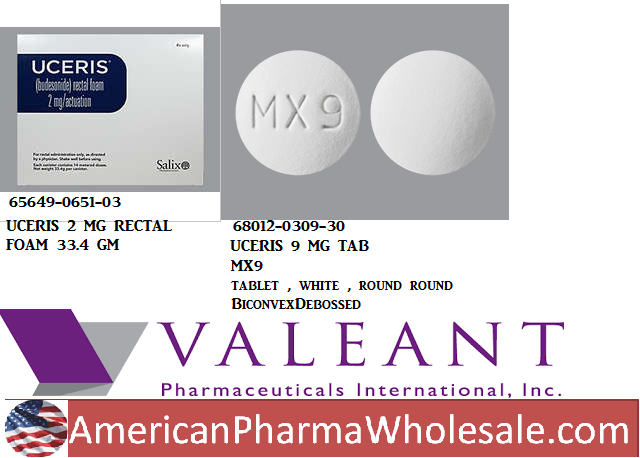 Rx Item-Uceris Rectl 2MG 2X33.4 GM Foam by Valeant Pharma USA 