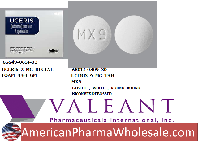 Rx Item-Uceris 9MG 30 Tab by Valeant Pharma USA 