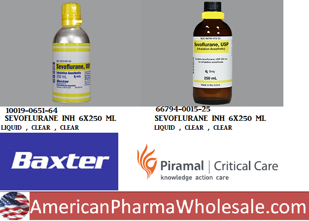 Rx Item-Sevoflurane 6X250 ML Inhalation by Baxter Pharma USA 