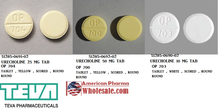 Rx Item-Urecholine 25MG 100 Tab by Teva Pharma USA Brand