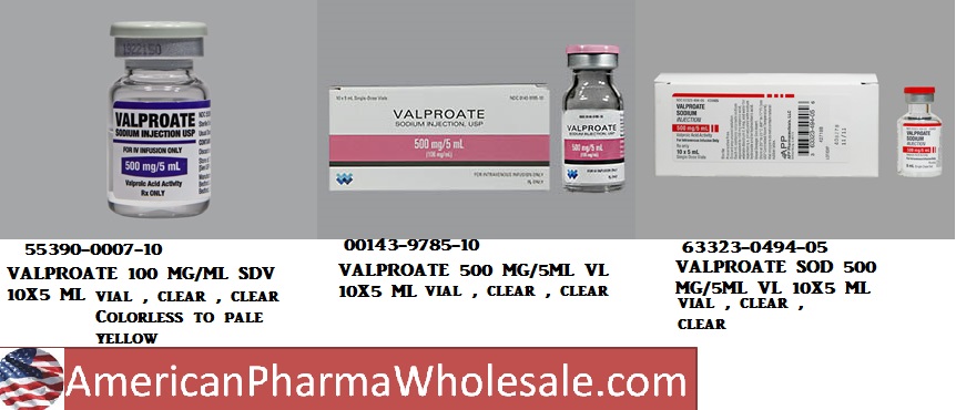 Rx Item-Valproate Sodium 500MG/5ML 10X5 ML Vial by Fresenius Kabi Pharma USA 