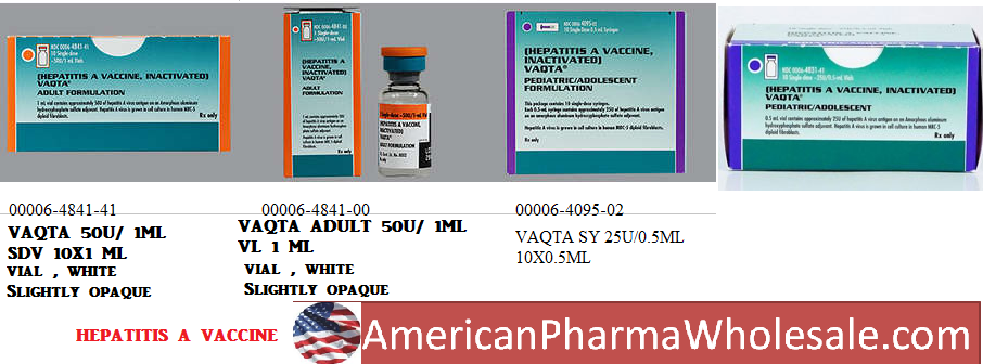Rx Item-Vaqta 25U/0.5ML 10X0.5 ML Single Dose Vial -Keep Refrigerated - by Merck & Co Pharma USA 