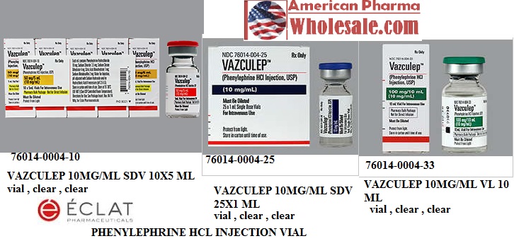 Rx Item-Vazculep 10MG/ML 10 ML Vial by Avadel Legacy Pharma USA 