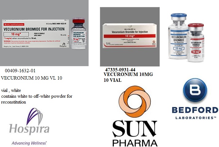 Rx Item-Vecuronium 10MG 10 Vial  by Sun Pharma USA 