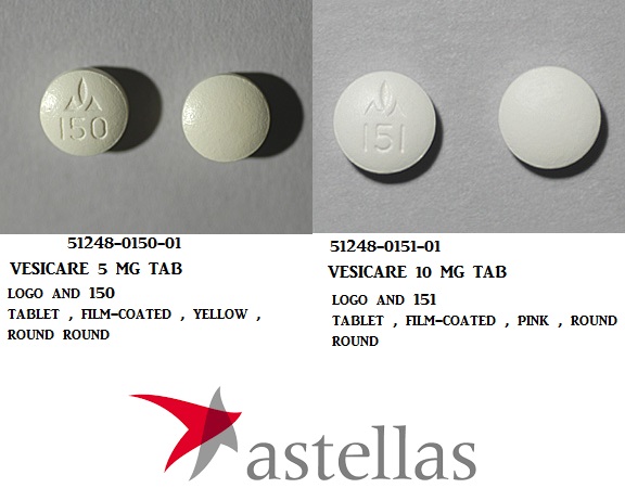 Rx Item-Vesicare 10MG 30 Tab by Astellas Pharma USA 