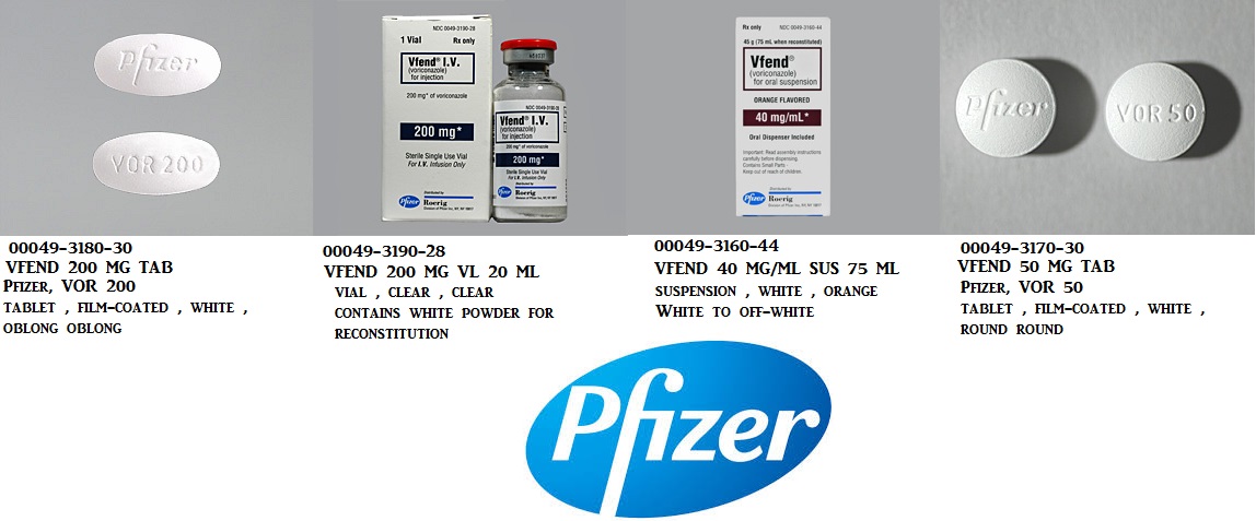 Rx Item-Vfend 200MG 20 ML Vial by Pfizer Pharma USA 