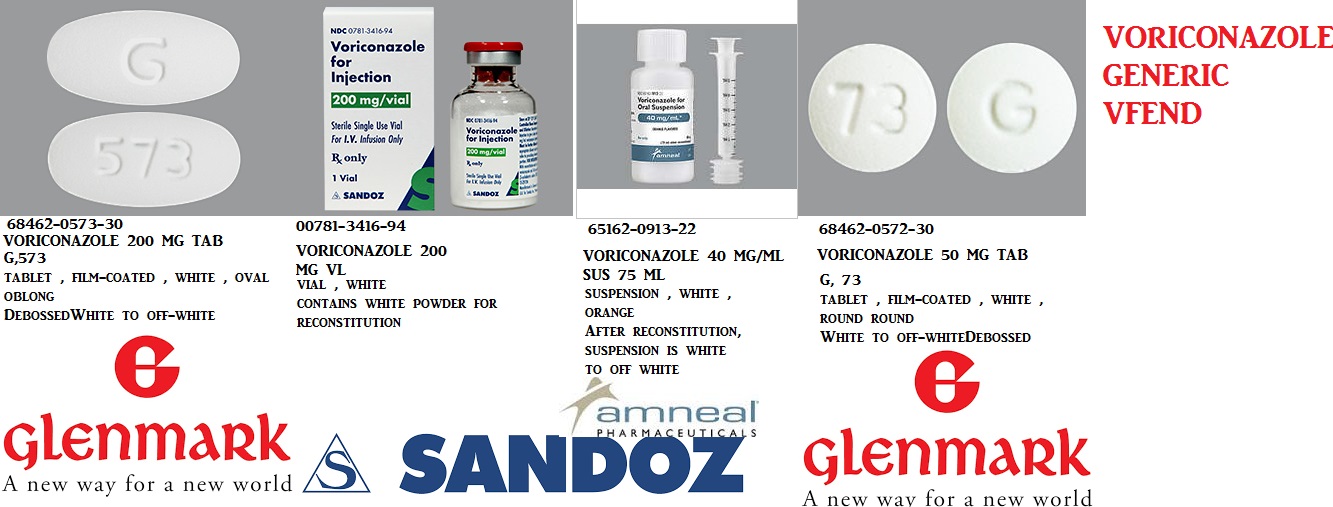 Rx Item-Voriconazole 200MG 30 Tab by Sandoz Pharma USA 