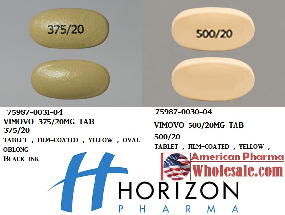 Rx Item-Vimovo 500/20MG 60 Tab by Horizon Pharma USA 