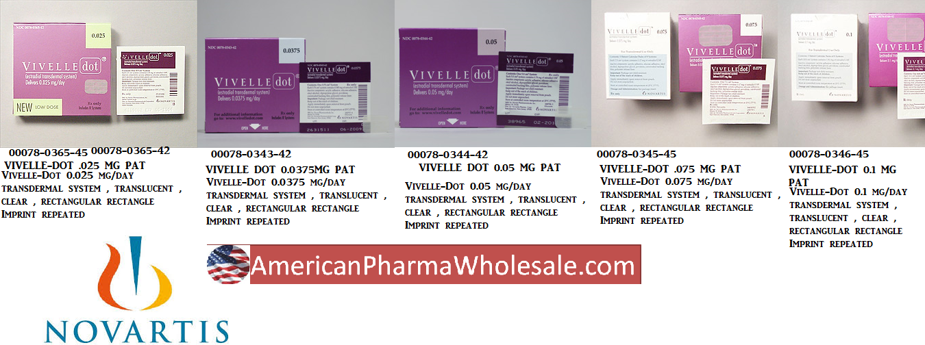 Rx Item-Vivelle Dot 0.02MG 1X8 Patch  by Novartis Pharma USA 