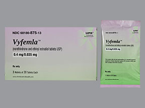 Rx Item-Vyfemla 0.4-0.035M 3X28 Tab by Lupin Pharma USA Generics