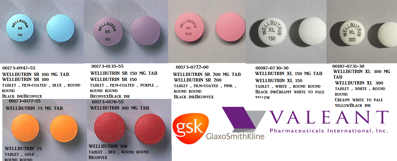 Rx Item-Wellbutrin SR 100MG 60 Tab by Glaxo Smith Kline Pharma USA 