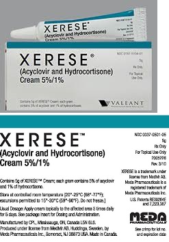 Rx Item-Xerese 5% /1% 5 GM Cream by Valeant Pharma USA 