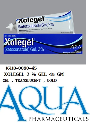 Rx Item-XoleGel 2% 45 GM Gel by Aqua Pharma USA 