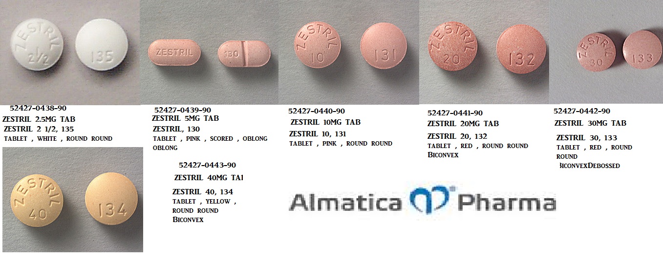 Rx Item-Zestril 30MG 90 Tab by Almatica Pharma USA 