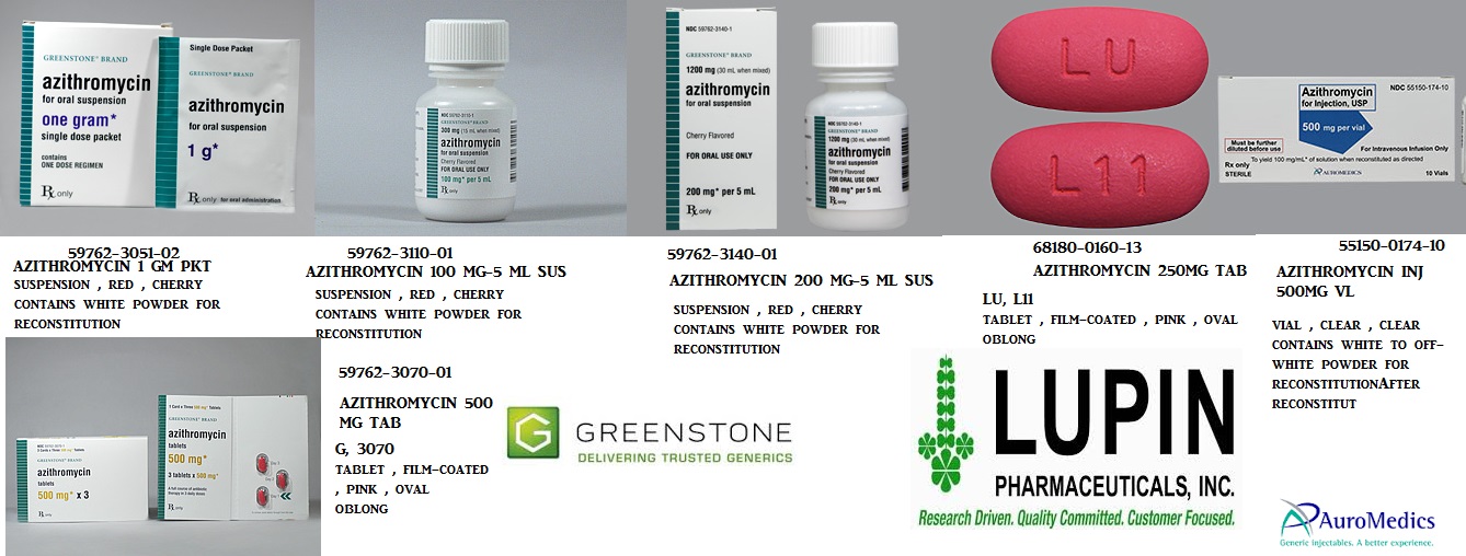Rx Item-Azithromycin 500MG 30 Tab by Tagi Pharma USA 