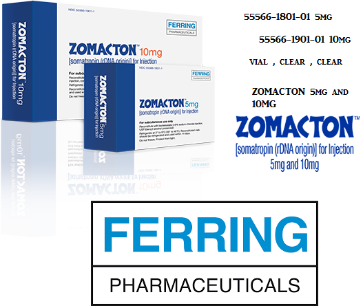 Rx Item-Zomacton 10MG Vial -Keep Refrigerated - by Ferring Pharma USA 