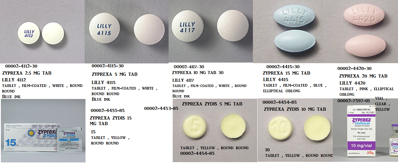 Rx Item-Zyprexa 10MG 30 Tab by Lilly Eli & Co USA 