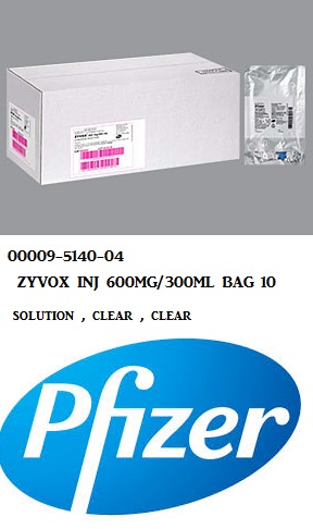 Rx Item-Zyvox 600/300ML 10X300 ML Injection by Pfizer Pharma USA 