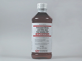 Rx Item-Potassium Citrate-Citric acid 16 OZ sol by Pharmaceutical Associates USA