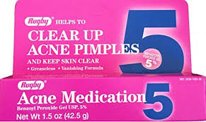 Benzoyl Peroxide 5% 42.5gm Gel By Major Pharma/Rugby USA 