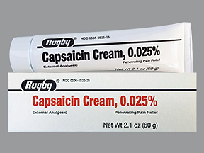 Case of 24-Capsaicin 0.025% Cream Watson 60 gm By Major Pharma/Rugby USA 