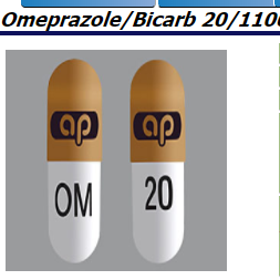 Rx Item-Omeprazole-Sodium Bicarbonate  20-1100MG 30 Cap by Ajanta Pharma USA 