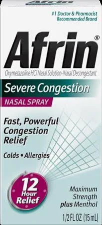 Afrin Spray Original Severe Cong Spray 15 ml By Bayer Corp/Consumer Health USA 