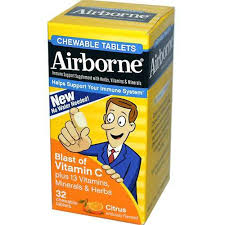 Airborne Chewable Citrus Tab 32 By RB Health  USA 