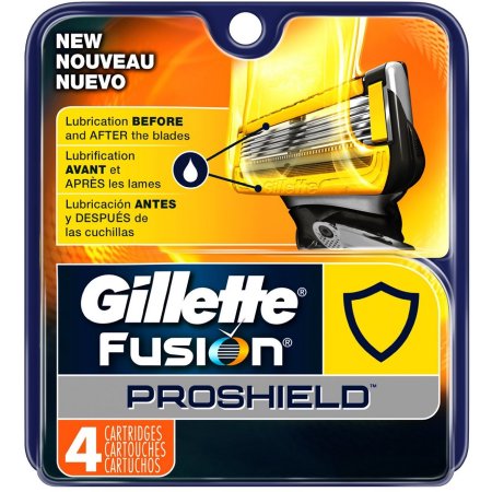 Case of 48-Gillette Fusion Proshield Base Cart Blades 4 By Procter & Gamble Dist Co USA 