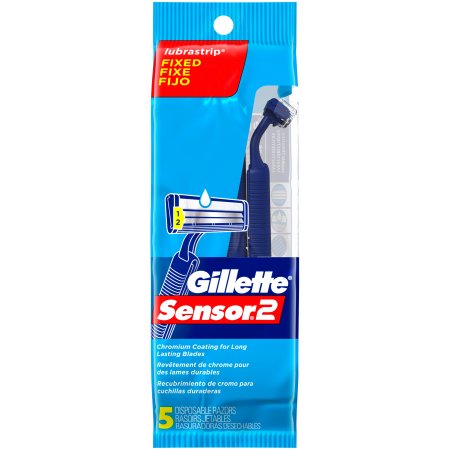 Pack of 12-Gillette Sensor 2 Disposable Razor Razor 5 By Procter & Gamble Dist Co USA 