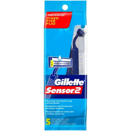 Case of 36-Gillette Sensor 2 Disposable Razor Razor 5 By Procter & Gamble Dist Co USA 