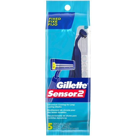 Case of 36-Gillette Sensor2 Disp Razor Razor 5 By Procter & Gamble Dist Co USA 