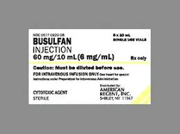 Rx Item-Busulfan 6MG-ML 8X10 ML Single Dose Vial -Keep Refrigerated - by American Regent Lab USA 