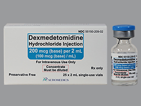 Rx Item-dexmedetomidine  100MCG-ML 25X2 ML Vial by Auromedics Pharma USA 