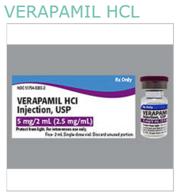 Rx Item-Verapamil Hcl 5MG 5X2 ML Vial by Exela Pharma USA 