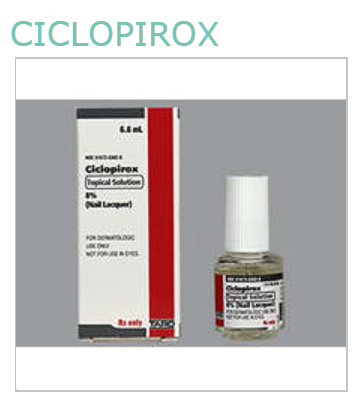 Rx Item-Ciclopirox 8% 6.6 ML sol by Taro Pharma USA 