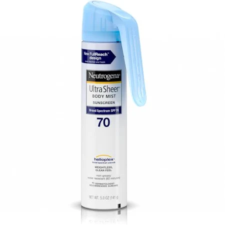 Pack of 12-Neutrogena Ultra Sheer SPF 70 Spray 5 oz By J&J Consumer USA 