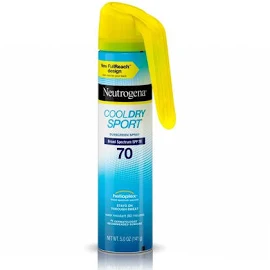 Pack of 12-Neutrogena Cool Dry Sport SPF 70 Spray 5 oz By J&J Consumer USA 