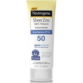 Neutrogena Sheer Zinc SPF 50 Lotion 3 oz By J&J Consumer USA 