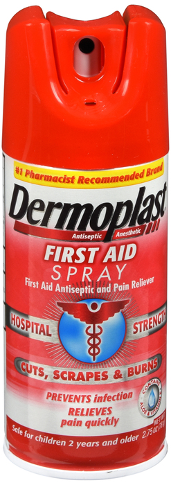 Pack of 12-Dermoplast Antibiotic Spray 2.75 oz By Emerson Healthcare USA 