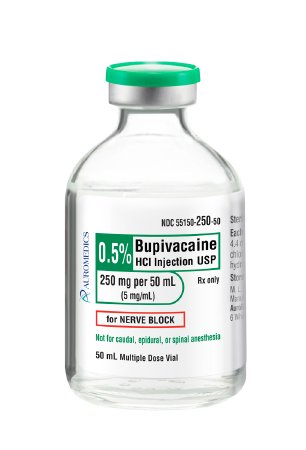 Rx Item-Bupivacaine .5% 250MG 25X50 ML Multi Dose Vial by Auromedics Pharma USA 