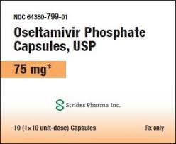 Rx Item-Oseltamivir Phosphate75MG 10 Cap by Strides Pharma USA  Gen Tamiflu