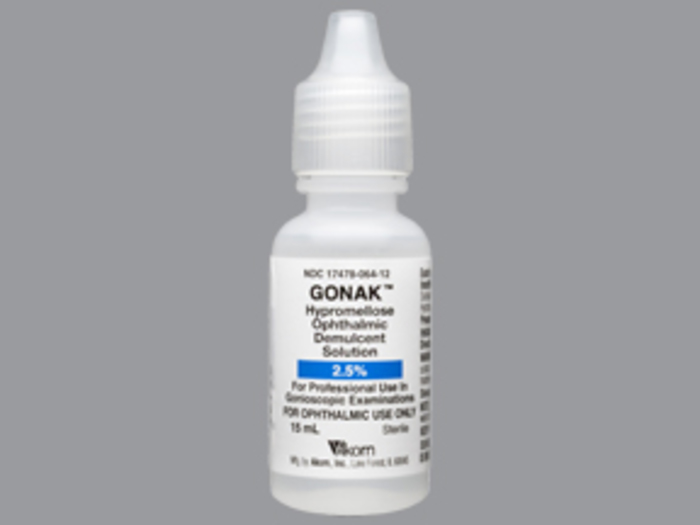 Case of 144-Gonak 2.5% Solution 2.5% 15 ml By Akorn USA 