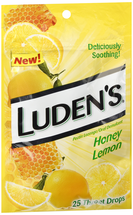 Ludens Honey Lemon Drops 25 By Medtech USA 