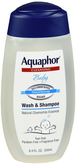 Pack of 12-Aquaphor Baby Wash/Shampoo Liquid 8.4 oz By Beiersdorf/Consumer Prod USA 