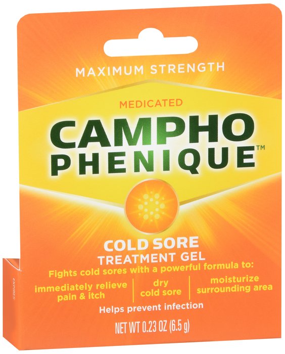 Campho Phenique Cold Sore Gel 0.23 oz By Foundation Consumer Healthcare USA 