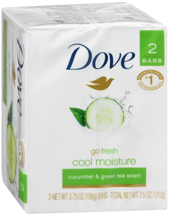 Case of 24-Dove Bar Soap Go Fresh Cl Moist Bar 2X4.25 oz By Unilever Hpc-USA 