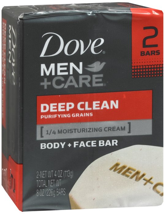 Dove Men Bar Soap Deep Clean Bar 2X4.25 oz By Unilever Hpc-USA 