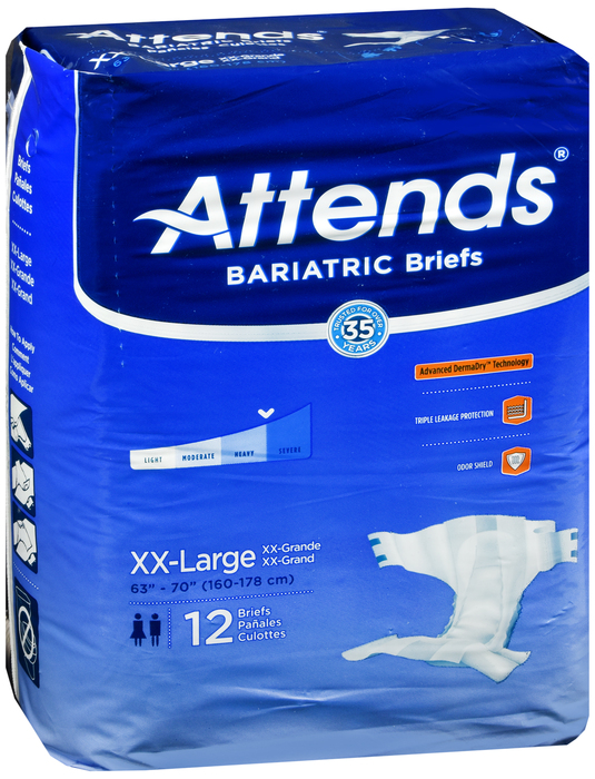 Attends Bariatric Briefs 2X-Large Brief 4X12 By Attends Healthcare Products USA 
